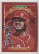 2020 Panini Donruss Optic Diamond Kings Retail Red Wave Prizm Eugenio Suarez h3a