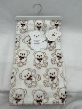 Honey Bear Baby Blanket Plush Lovey Security Fleece Teddy Bears Baby Gift Unisex