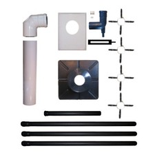 Atec Abgas Paket DN 80/125 Brennwert Schornstein Kamin Abgas Rohr System starr