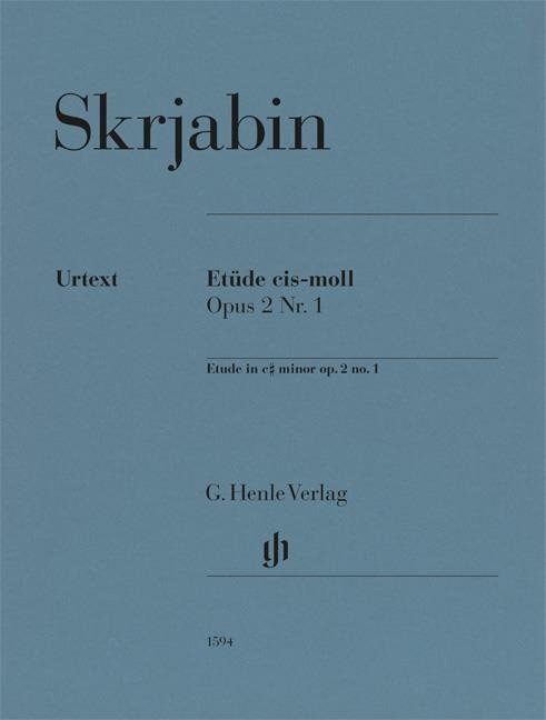 Alexander Scriabin: Etüde cis-moll - Piano Sheet Music - Henle Verlag Urtext Edition (HN 1594) - Image 2