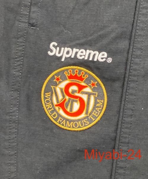 Supreme x Umbro Black Cotton Ripstop Track Pants Mens L Used image 3