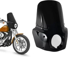 Front Fairing w/ 15'' Windshield Windscreen For Harley Dyna Street Bob Low Rider