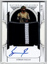 2024 Panini National Treasures - Prospect Material Signatures Ethan Salas 79/99