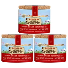 Le Saunier de Camargue Fleur de Sel (Sea Salt), 1.25-Grams (Pack of 3)