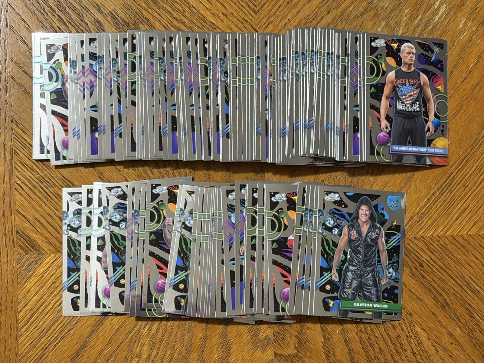 Lot (122) 2026 Topps Chrome Cosmic WWE With 40 Duplicates