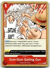 Gum-Gum Gatling Gun C Carrying On His Will OP13-021 One Piece TCG Normal NM