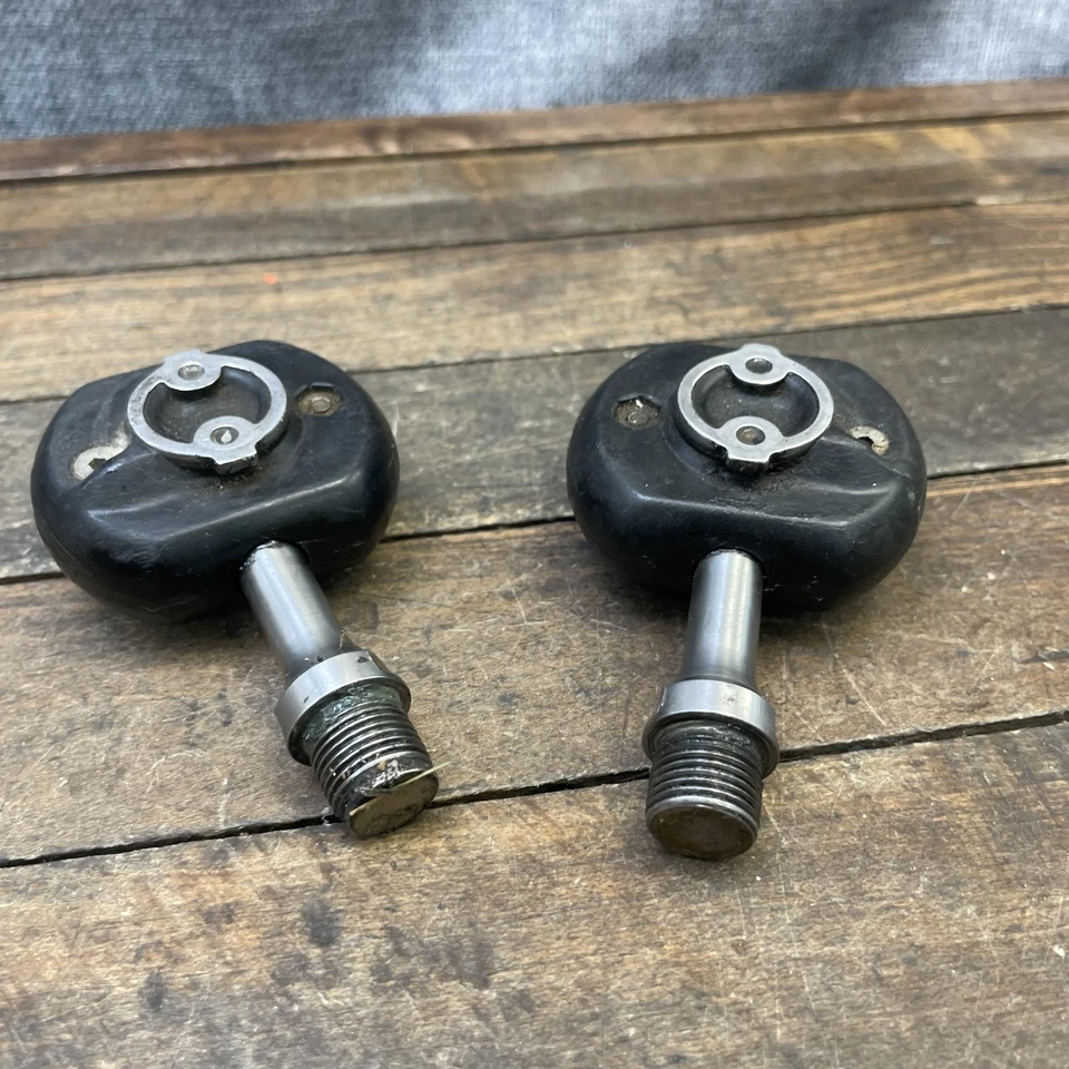 Pedales sin clip vintage Speedplay Frog Magnum negro acero bicicleta de montaña 9/16 Foto 4 de 4