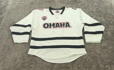 K1 Sportswear Nebraska Omaha Mavericks Hockey Jersey White Mens Sz S Small NCAA