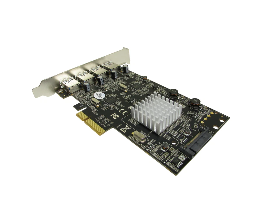 StarTech Quad-Port 10GbE USB PCIe Expansion Card P/N: PEXUSB314A2V2 - Image 2 of 3