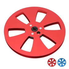 1/4 7 Inch Empty Tape Reel 3 Holes Aluminum Alloy Universal Fit Open Reel Sound