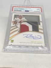 2022 Immaculate Collegiate Bailey Zappe RC Patch Auto /25 Hilltoppers PSA 9 POP2