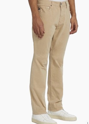 AG Everett Slim Straight Pants Italian Fabric Khaki Mens Size 36x34 MSRP $198