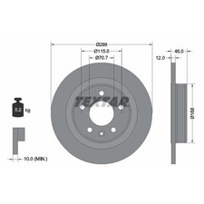 2x Bremsscheibe hinten für Opel Insignia B Z18 | 26226475