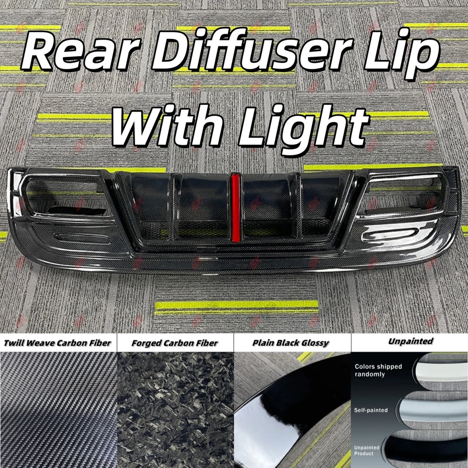 For Mercedes-Benz GLA45 AMG X156 Forged/Carbon Fiber Rear Diffuser Lip Roof Wing - Image 4 of 4