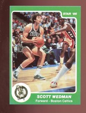 1985-86 STAR SCOTT WEDMAN #102 CELTICS GREEN BORDER