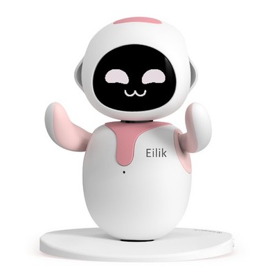 ENERGIZE LAB Eilik Pink Touch interaktives Spielzeug niedliche Roboter-Haustiere mit reichlich