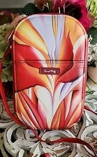 Monarque Signature Series Georgia O'Keeffe Red Canna Crossbody Bag