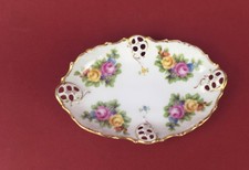 Rosenthal Moliere roses pastry bowl / serving bowl artificial pottery Riga