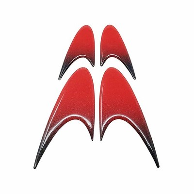Friese Aufkleber 3D Racing Wing, Rot Metallisierte