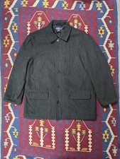 VTG Polo Ralph Lauren Wool Overcoat, Large, Quilted Liner, Classic / Preppy