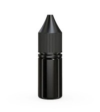 CHUBBY GORILLA 10ML V3 PET Bottles 25pack OPAQUE BLACK BOTTLE/BLACK LID