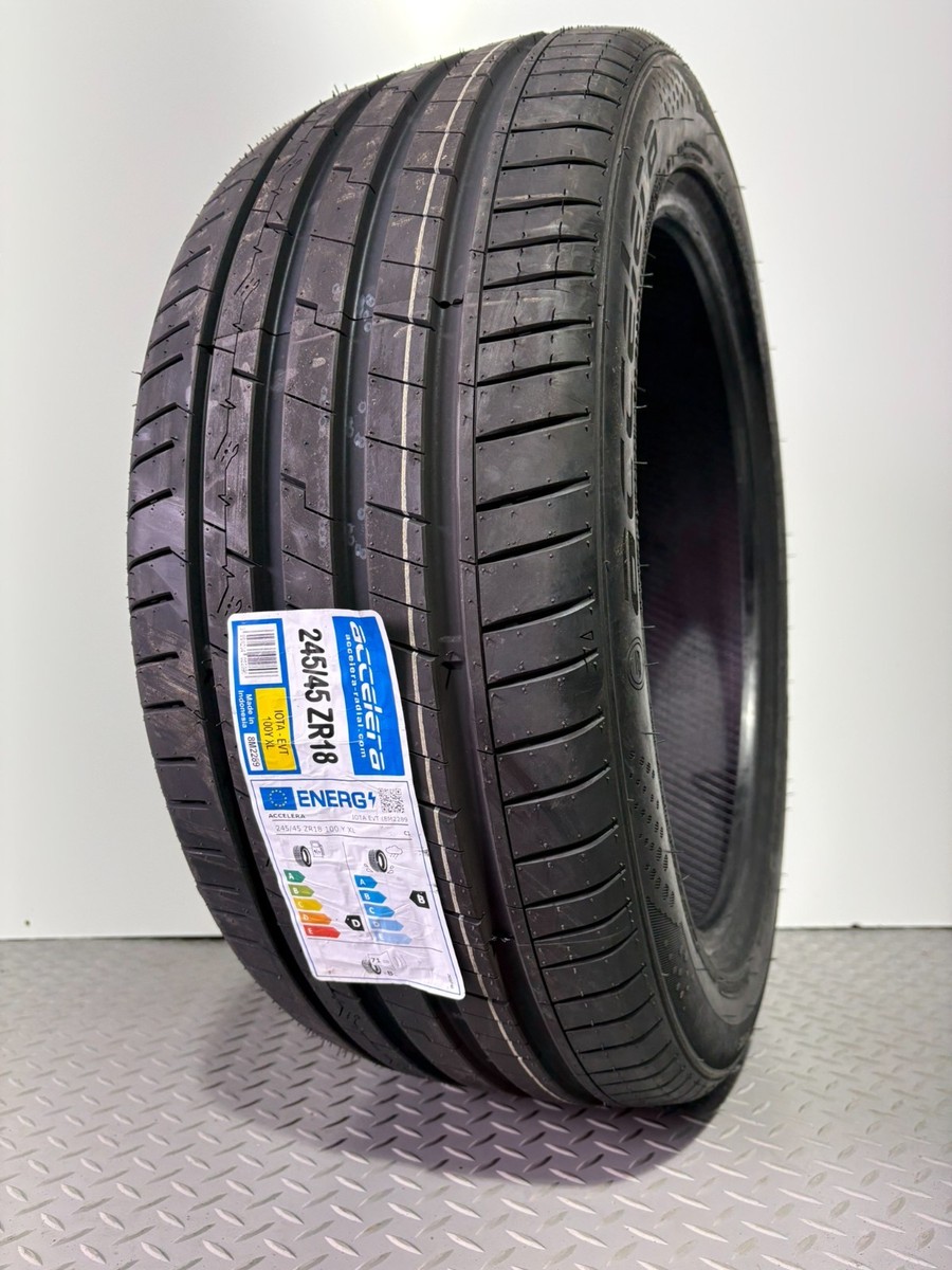 2 x 245/45ZR18 100Y XL ACCELERA TYRES 245 45 18 EXTRA LOAD 245