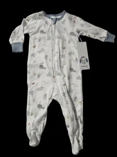 New Gerber Sleeper 0-3M Whale Fish Ocean Animals
