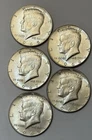 Kennedy Half Dollar Clad Lot of 5, 1965- 1969 Circulated, 40% Silver #33
