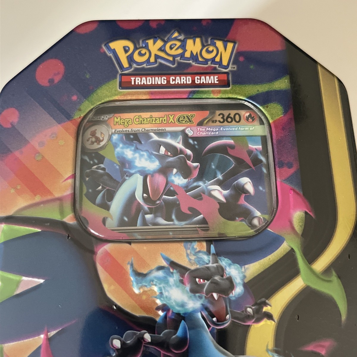 Pokemon TCG Mega Charizard X EX Tin Sealed NIB New In Box | eBay