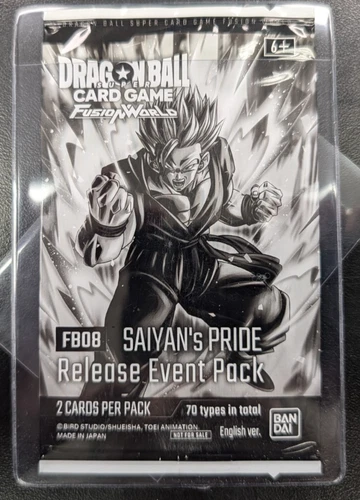 FB08 Saiyan's Pride Release Event Pack	Dragon Ball Sealed Promo Card
