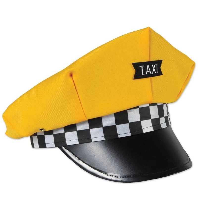 BEISTLE Taxi Cab Driver Hat Adult Size Fits Most Fabric Travel Supplies Decorations