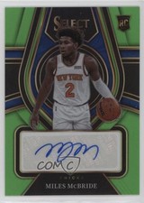 2021-22 Select Rookie Signatures Neon Green Prizm 71/99 Miles McBride Auto 0xh3