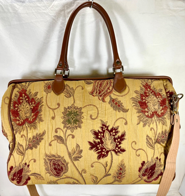 #ad #ad Bueno Floral Tapestry and Leather Overnight Weekender Bag 19” $44.00