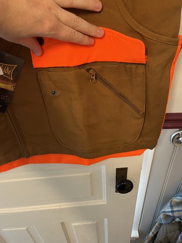 Gamehide Hunting Vest X-Large Marsh Brown Orange Ammo Pocket Blaze Safety Gear - Picture 7 of 16