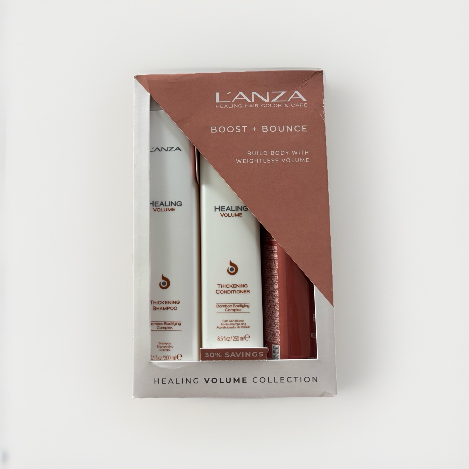 Lanza Healing Volume Thickening Shampoo, Conditioner, Root L