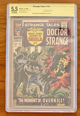 Strange Tales #151 (1966, Marvel) SIGNED - JIM STERANKO -  CBCS SS 5.5