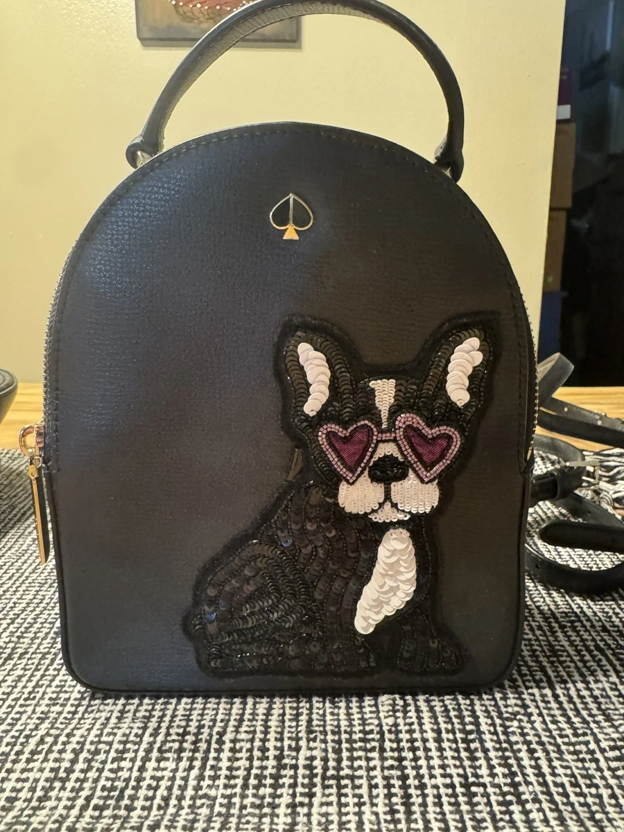 Kate Spade New York Black Saffiano Leather Mini Backpack Convertible Crossbody kate spade new york Backpack Black Bags & Handbags for Women  main image 3