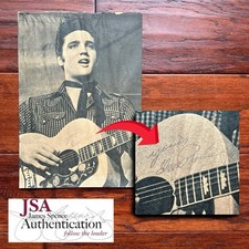 ELVIS PRESLEY * JSA * Signed Magazine Photograph Undedicated Autograph
