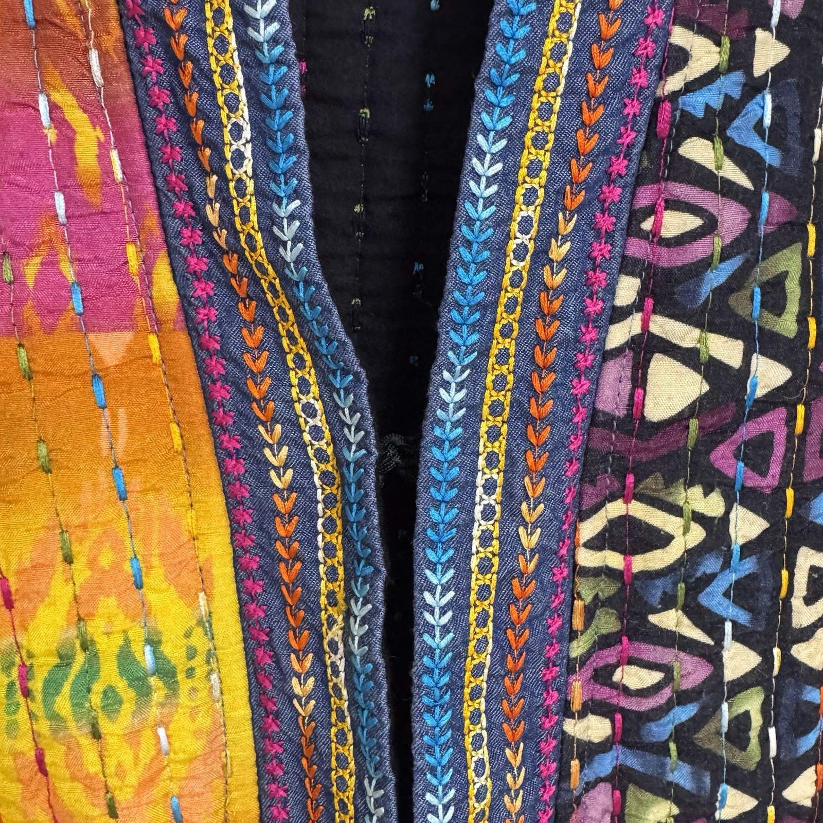 John Mark Women’s Patchwork Quilted Jacket | Boho… - image 4