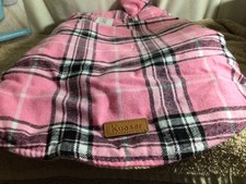 KUOSER Pink Plaid Dog Coat with Tags M/L pre-owned