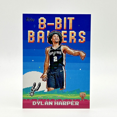 Dylan Harper 2025-26 Topps Basketball #8B-32 8-Bit Baller Spurs