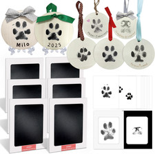 Inkless Pet Paw Print Kit,Dog Nose Print Kit,Ink Paw Print Ornament for Dogs Cat