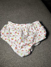 First Moments VTG girls Diaper Cover Floral 6/9 Months 100 Cotton