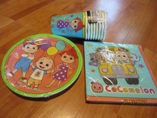 Amscan Cocomelon 2021 Birthday Party Supplies 3pc Lot Multi-color