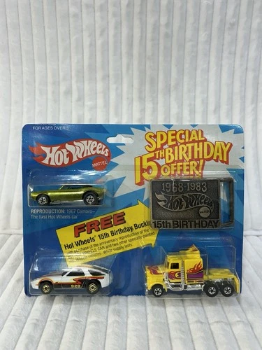 Hot Wheels Blackwalls Vintage Birthday Set Original Diecast Redlines Camaro New