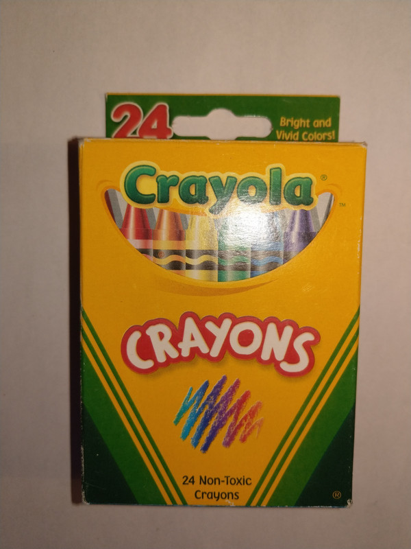 Crayola Crayons 24 Bright and Vivid Colors! Non-Toxic Crayons Conforms to ASTM