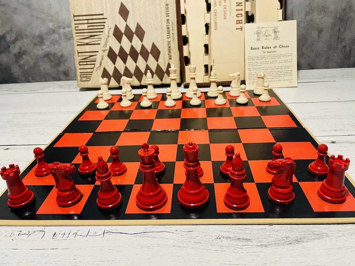 Red Vintage Chess for sale | eBay