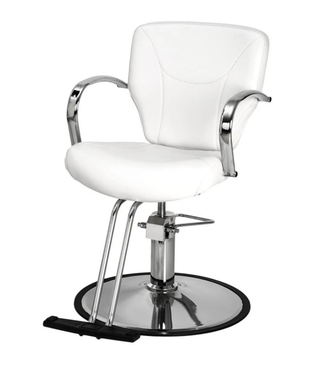 Hair Stylist Salon make up chair Chairs New ARTIC WHITE Buyrite BUY-RITE Beauty
