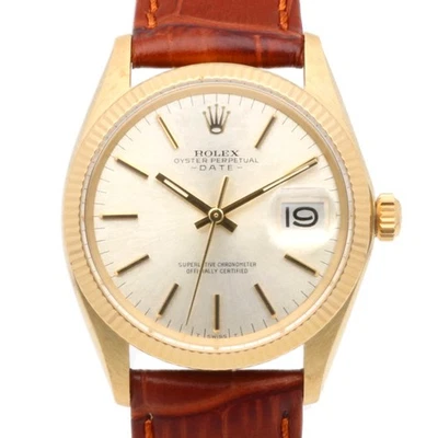 Rolex Date Uhren 1503/7 K14 Gelbgold gebraucht - Bild 1 von 4