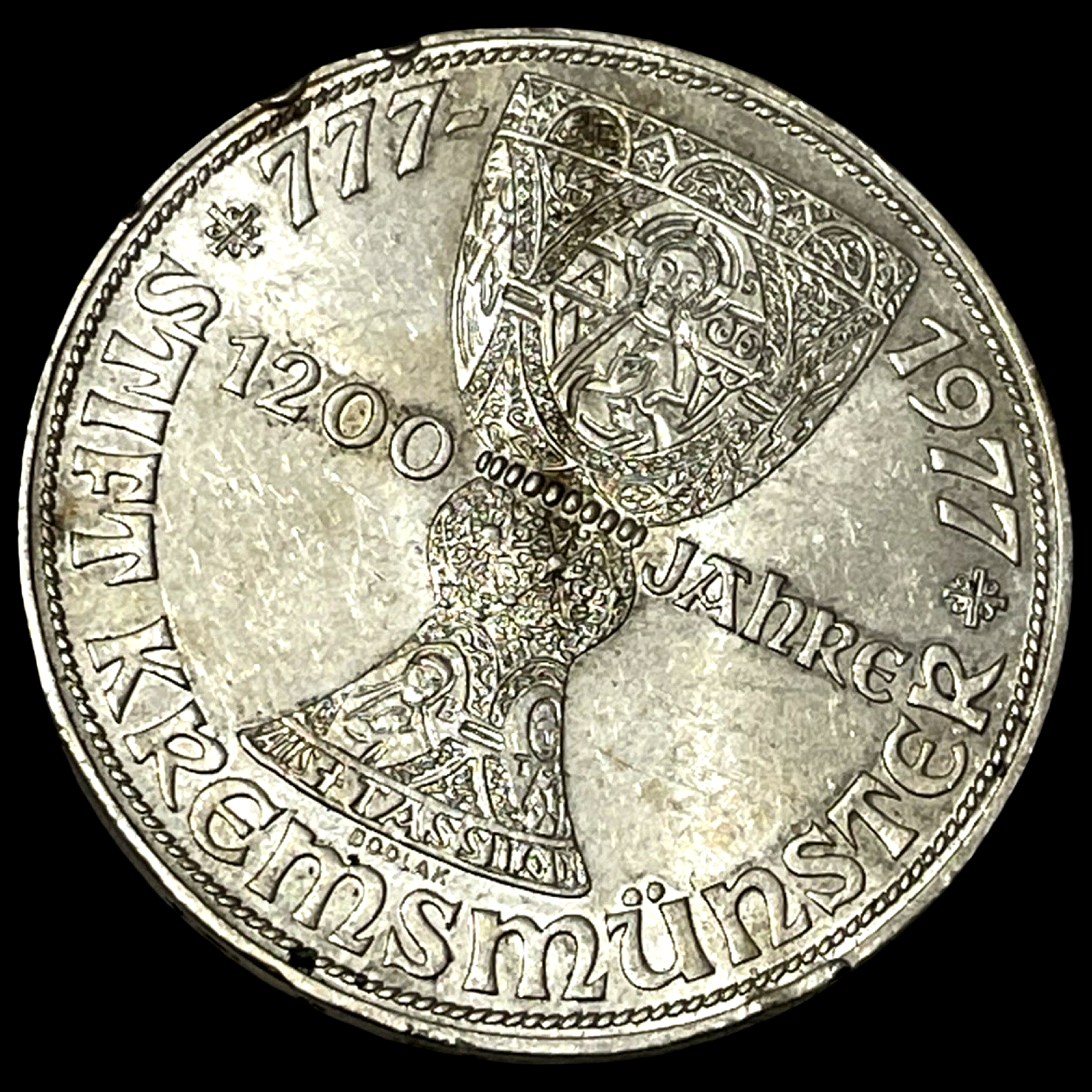 1977 Austria 100 Shilling Silver Coin Kremsmünster Monastery 1200th ...